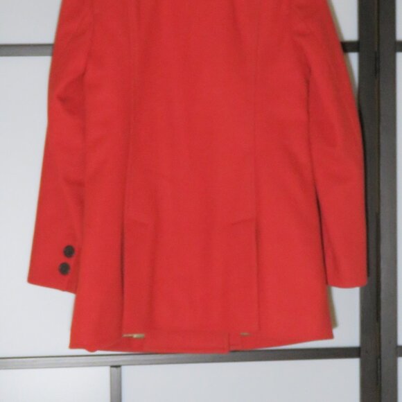 J Crew Tomato Red XS double button wool coat - Picture 4 of 4
